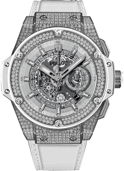 hublot king power unico titanium white pavé|King Power Unico 701.NE.0127.GR.1704 White Pave Titanium .